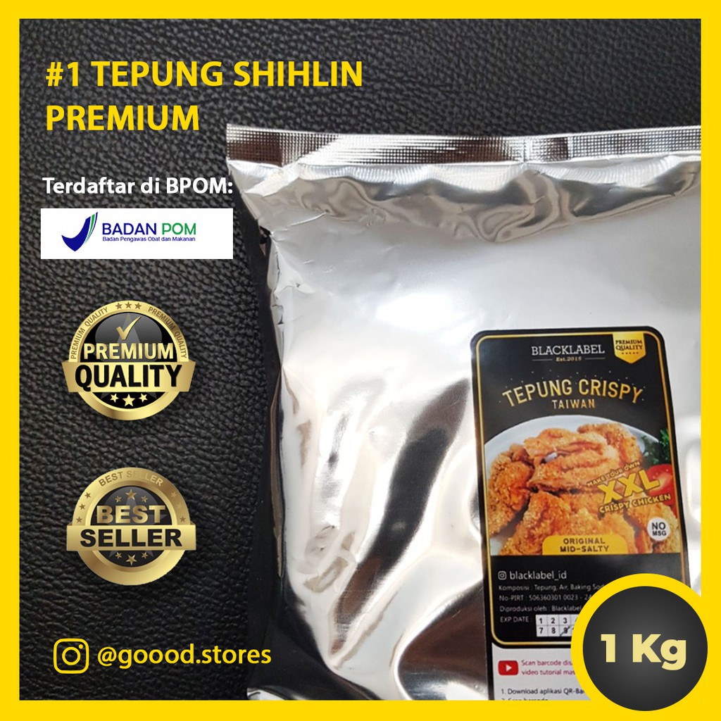 

Tepung Crispy Shilin Taiwan BlackLabel 1000gr