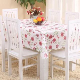 (BIG SIZE) Taplak Meja Makan Kotak Persegi Anti Air Alas PVC / Square Tables Clothes 137x183cm