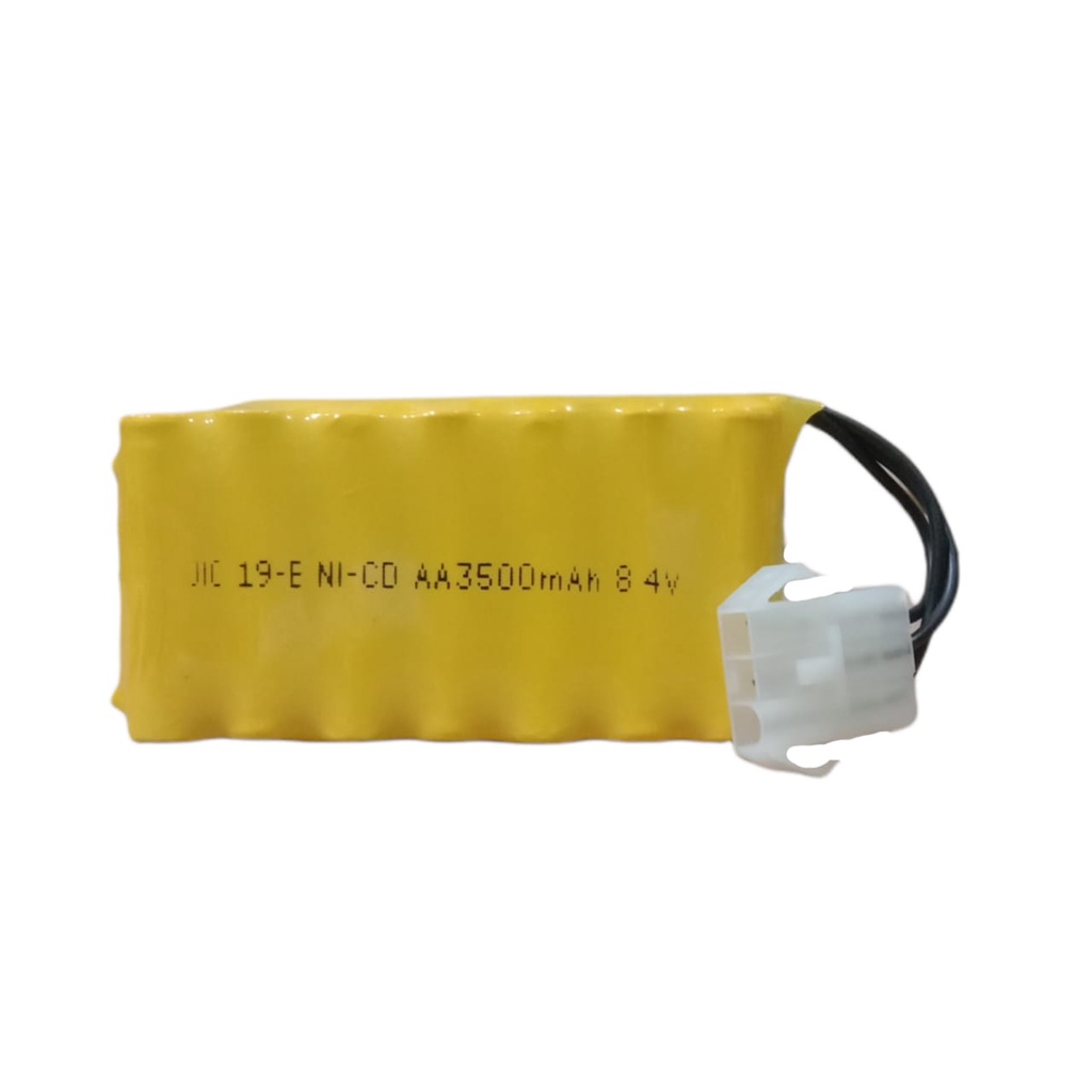 Baterai RC / Batrai Remot Control JIC 19-E NI-CD 7X AA 3500mAh 8.4V Soket Putih 3 Pin