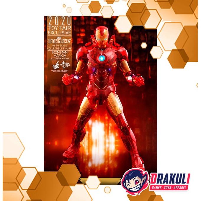 Hot Toys 1/6th Scale Iron-Man 2 - Iron-Man Mark IV (Holographic Ver.) BIB