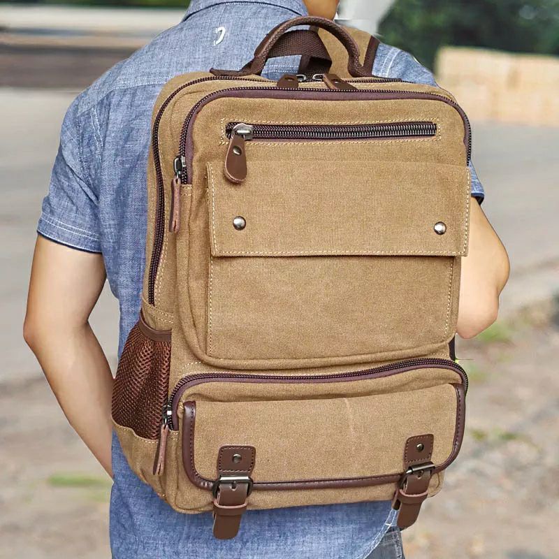 Tas punggung/tas ransel/tas kanvas pria/tas multifungsi