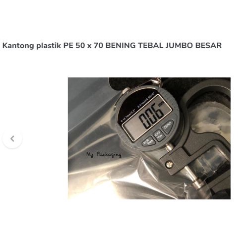 Kantong plastik PE 40 x 60 BENING TEBAL JUMBO BESAR 40cm Kresek Transparan Tebal