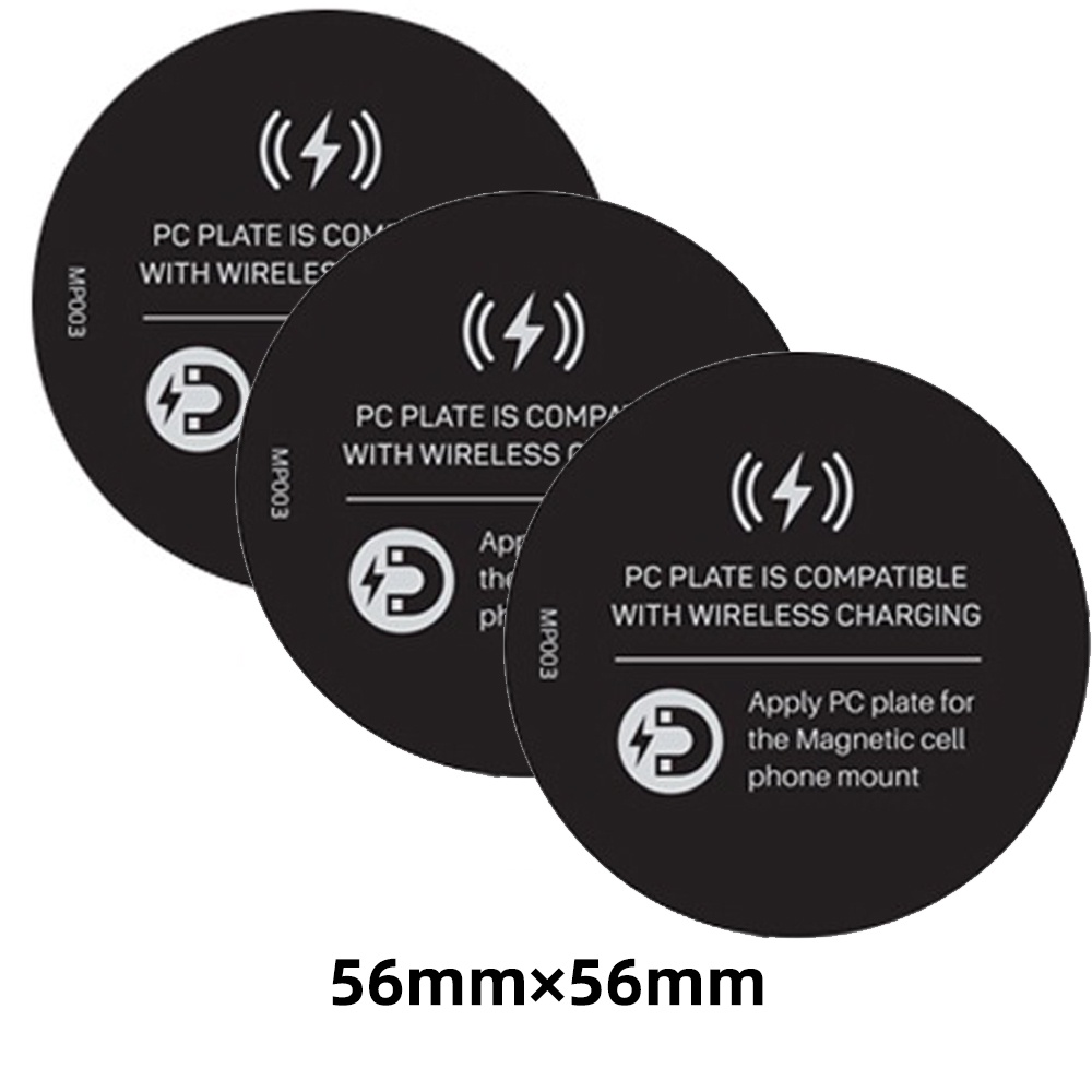 Stiker Plat Metal Magnetik Holder Charger Wireless Handphone Untuk Mobil