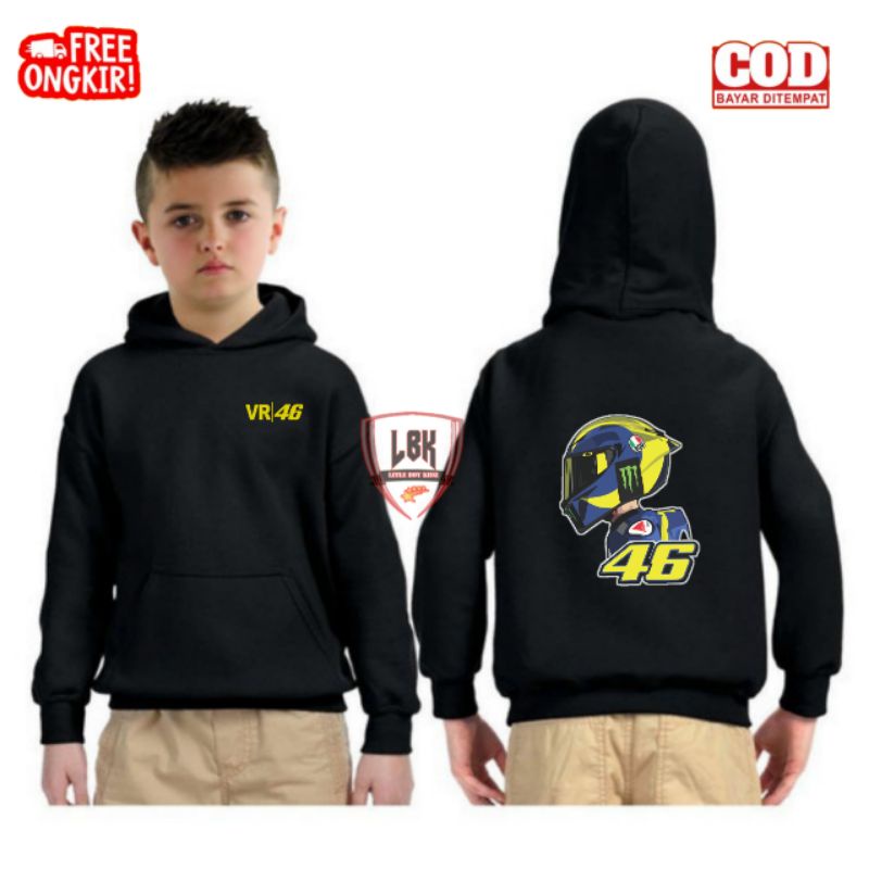 JAKET SWEATER HOODIE ANAK VALENTINO ROSSI