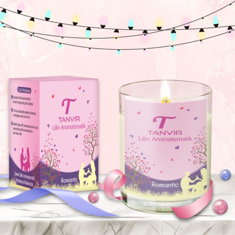 Tanvir lilin aromaterapi aesthetic 60gram souvenir lilin wangi candle