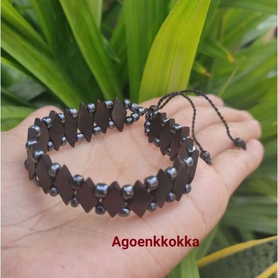 Gelang Getas manik hitam kokka kaokah