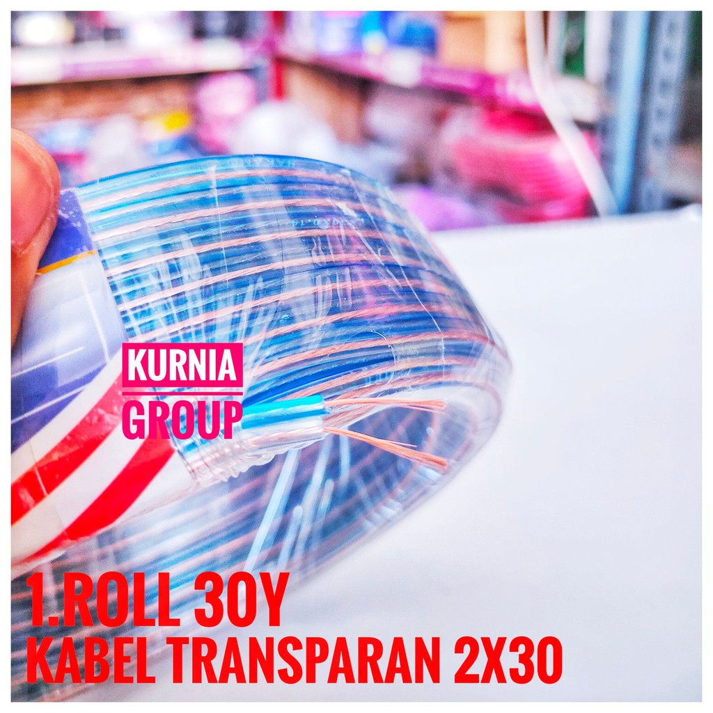 KABEL TRANSPARAN 2x30 1ROLL 30Y MURAH AUDIO BODY KECIL HARGA 1ROL 19M TERMURAH CABLE LISTRIK RINGAN 1 GULUNG 2 X 30 BEST SELLER