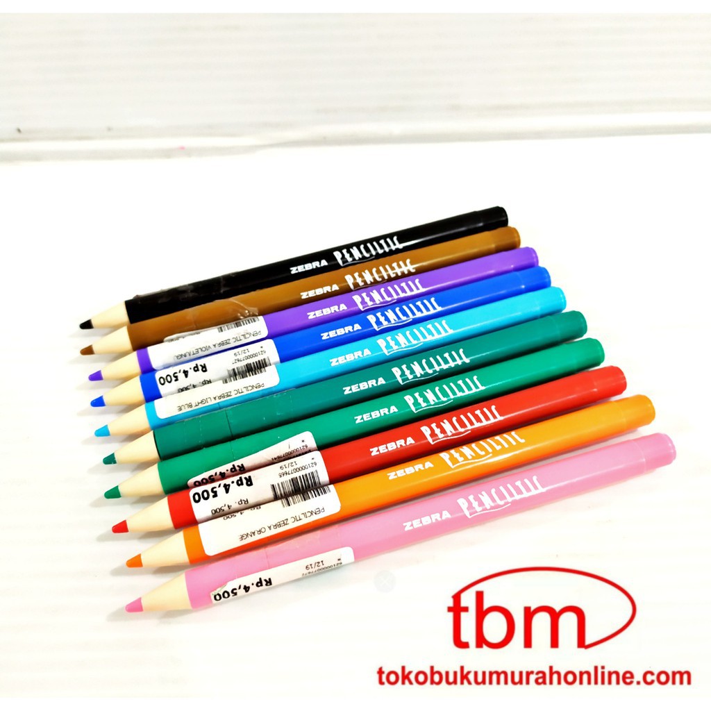 Pulpen Zebra Penciltic Fineliner 10 Colours | 0.4 mm - Satuan