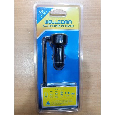 Unik Charger Mobil Wellcomm Diskon