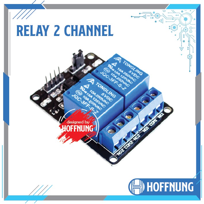 Modul Relay 2 Channel With Optocoupter