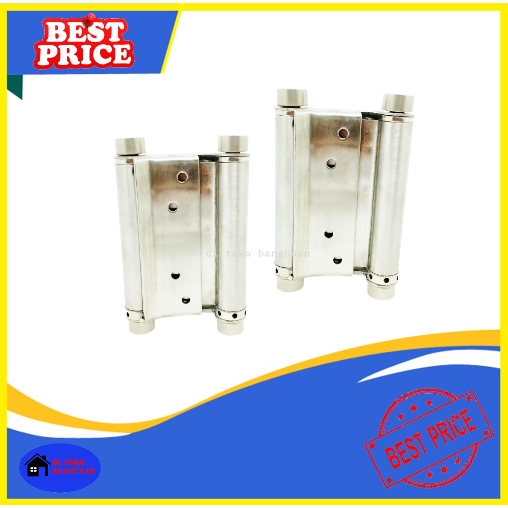 Engsel Per Stainless 4&quot; Soligen - Engsel Pintu Koboi - Engsel Pintu Bolak balik