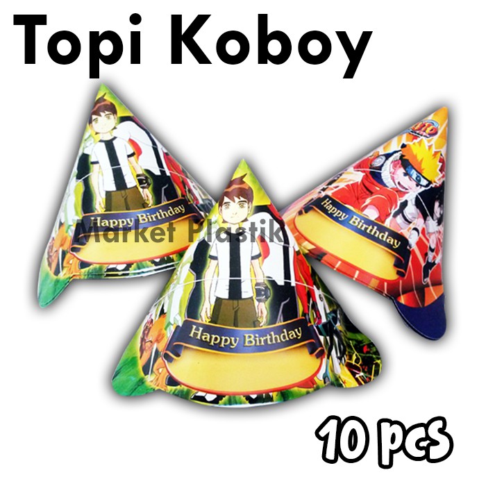 Topi Ulang Tahun/Topi Party/Topi Ultah/Topi Kertas Frozen/Topi Koboy