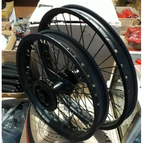 PAKET VELG KLX 18 21 HOLE 36 BLACK