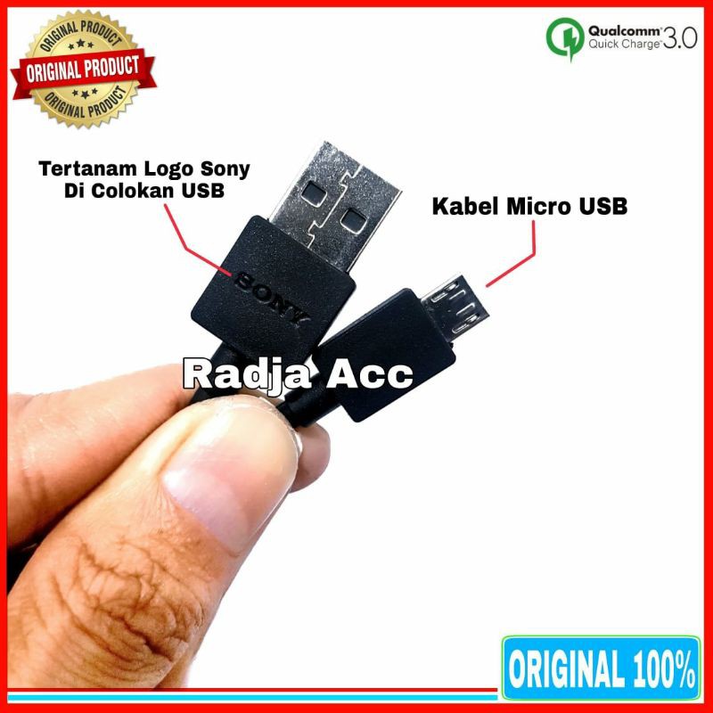 Charger Casan Sony Xperia Micro USB Original 100% Fast Charging UCH 12
