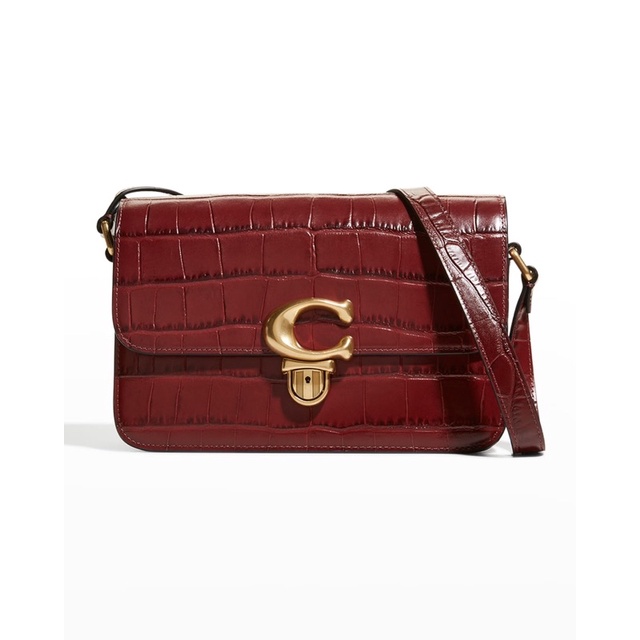 Coach Studio Croc-Embossed Shoulder Bag (C6640)