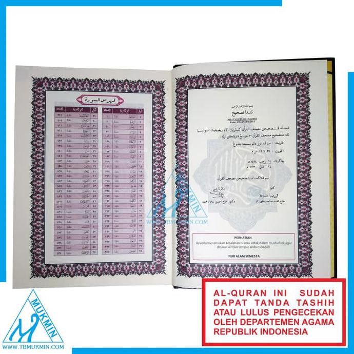 Alquran Al Hakim A4 Khot Usmani Qpp