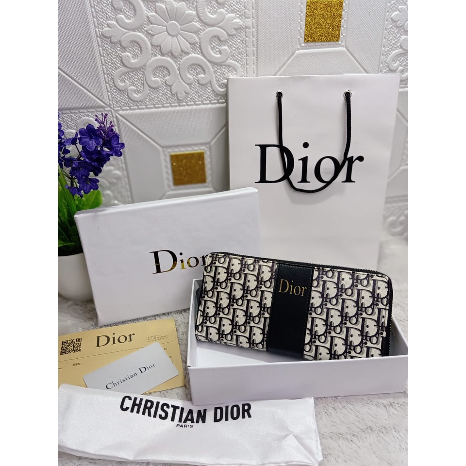 DOMPET DIOR SATU RES FREE BOX DUSBAG PAPERBAG