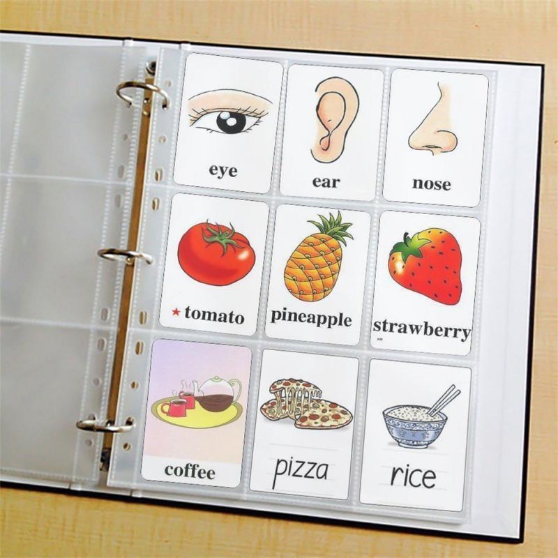 10pcs 9 Pockets A4 Binder Sleeve Clear Sleeve Photocard A4 Sleeves Card Collection Album Pages