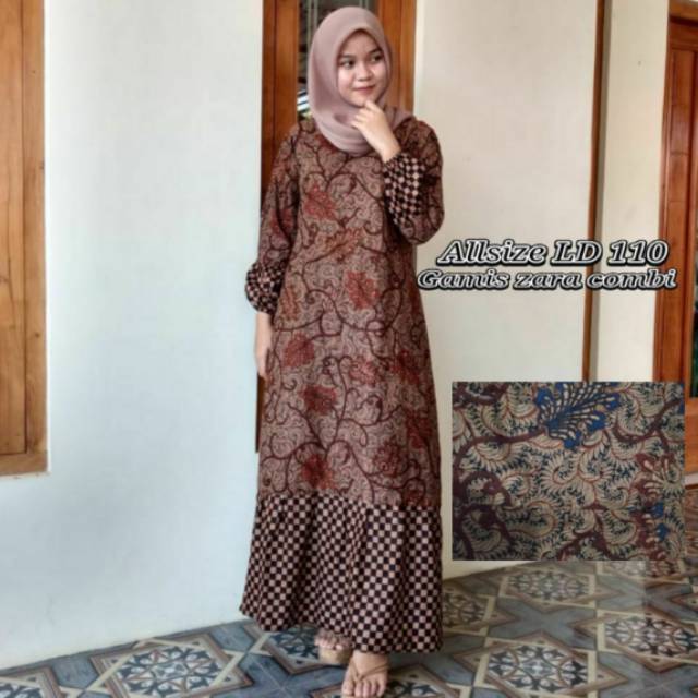 Batik Atasan Gamis Batik Pekalongan Shopee Indonesia