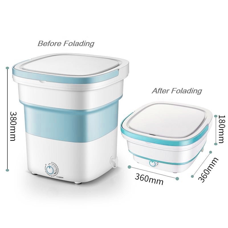 Retaily HL0356 Mesin Cuci Portable Mesin Cuci Lipat Serbaguna Mini Folding Washing Machine Kapasitas 3 Kg