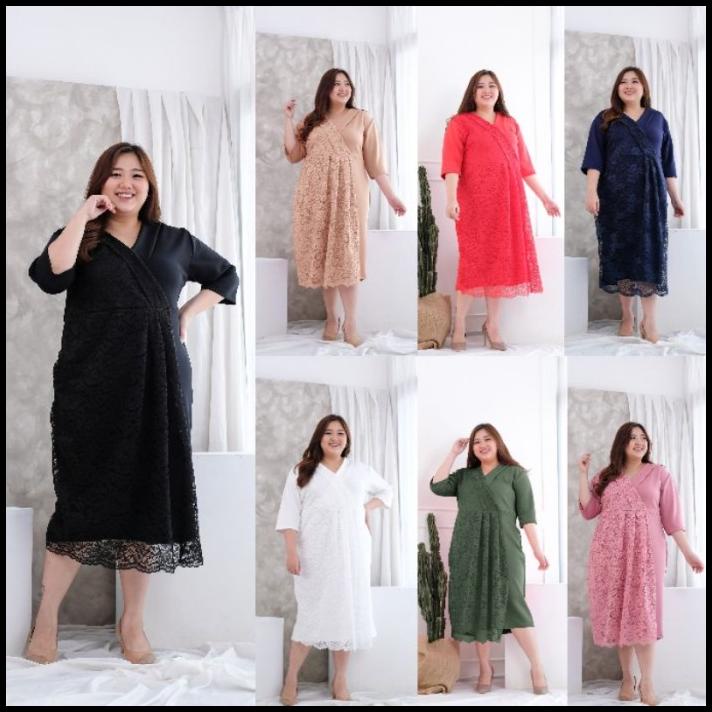 CHELSEA Dress Pesta kondangan lebaran 2021 baju jumbo Bigsize Premium