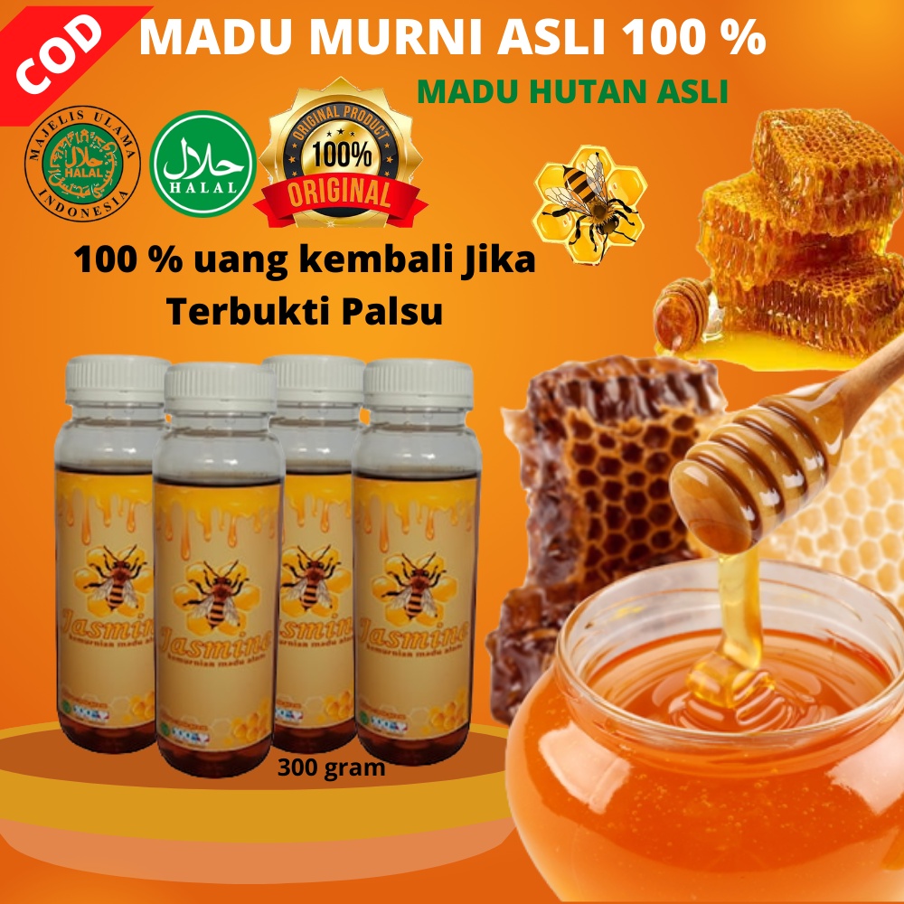 

MADU ASLI 100 % MADU MURNI ORIGINAL MADU HUTAN ASLI NUSANTARA JASMINE ISI 300 GRAM