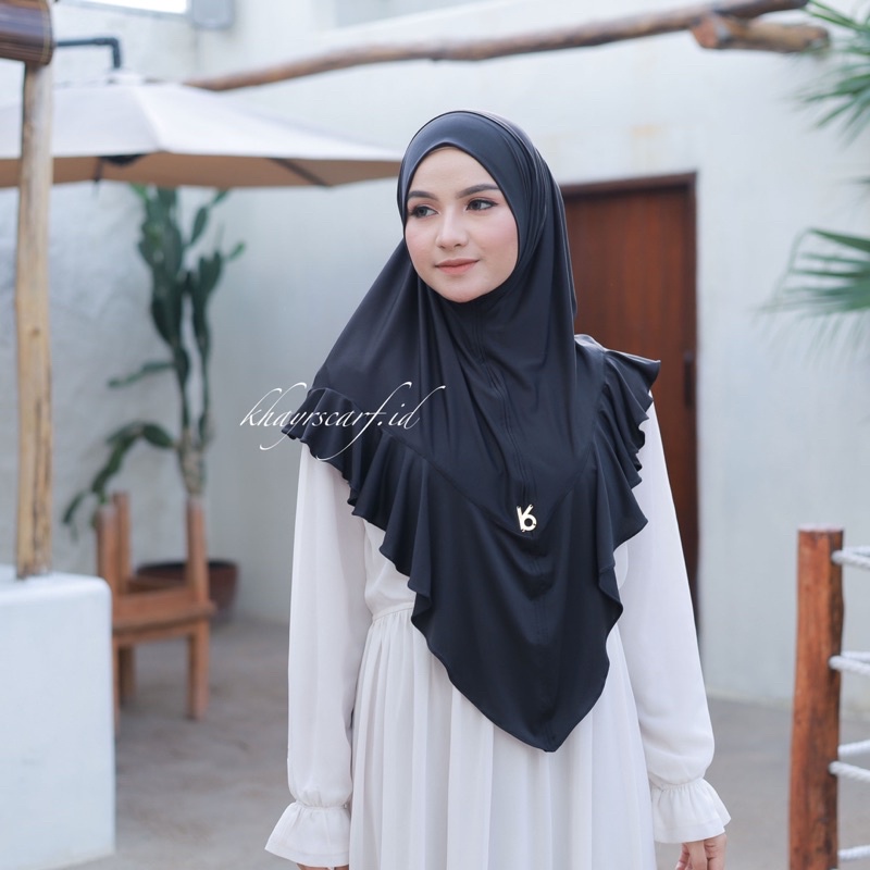 Khimar Azizah Jersey Premium Oleh oleh Umroh dan Haji