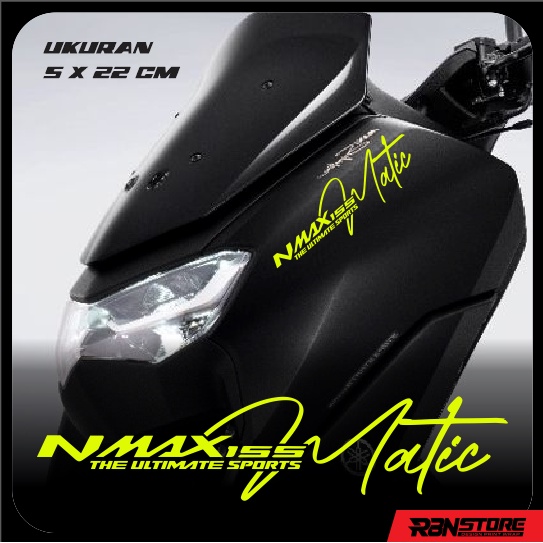 STIKER VARIASI MOTOR YAMAHA NMAX , AEROX, MIO CUTTING STICKER SIGNATURE HOLOGRAM DAN WARNA SOLID