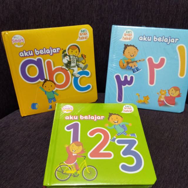 Seri Anak Hebat Aku Belajar 123. Aku belajar hijaiyah. Boardbook anak islam.
