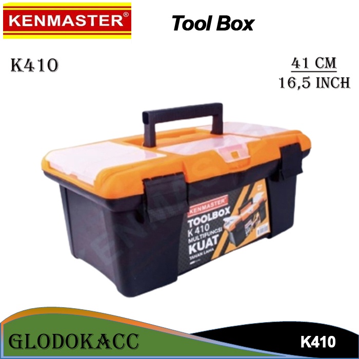 Tool Box K410 16.5 inch / Kenmaster Kotak Perkakas, Box Serba Guna 41 cm