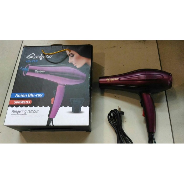 PROFESIONAL HAIR DRYER LADYSTAR ANION BLURAY MURAH/ PENGERING RAMBUT