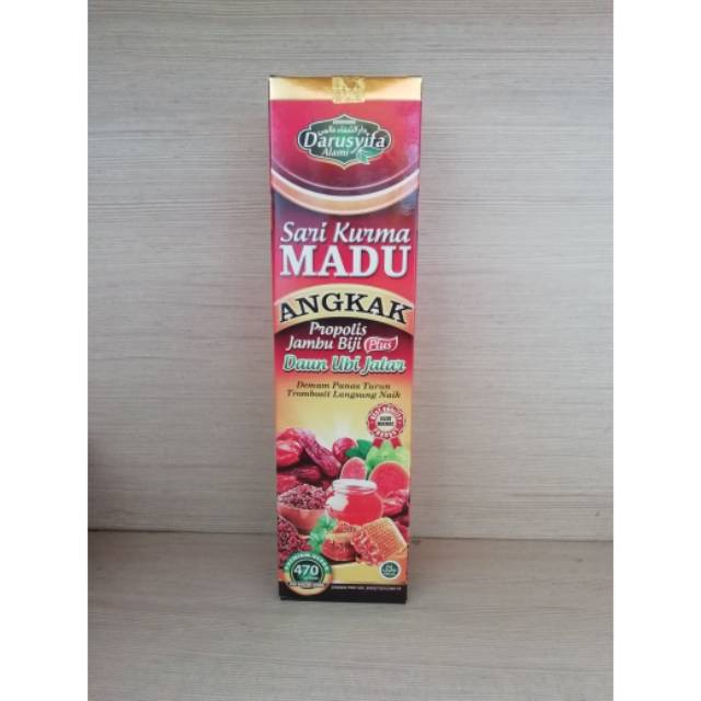 

SARI KURMA MADU ANGKAK (Darusyifa) Propolis, jambu biji, plus daun ubi jalar