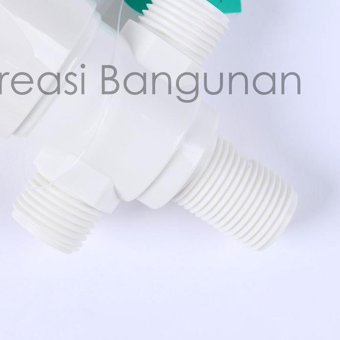 ✹ Stop Kran Kloset 2 Cabang Double PVC Jet Shower New Soligen Keran Bidet T Model Tee S18 ✴