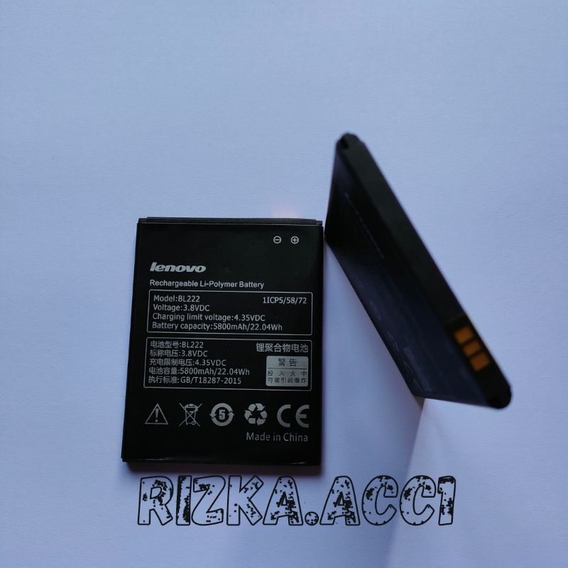 Baterai Batre Lenovo BL222 / Lenovo A660 S660 S668T BL 222 Battery Hp