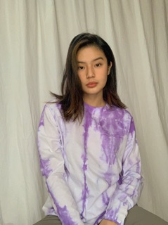  Kaos  Tie  dye  Lengan  panjang  with batang premium 