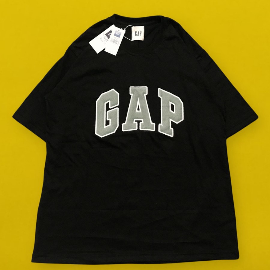 GAP Arch Basic Logo T-Shirt Fulltag |  Baju Kaos Pria GAP Logo Basic Sablon | Kaos GAP Best Seller | Atasan Kaos Pria Wanita Lengan Pendek GAP