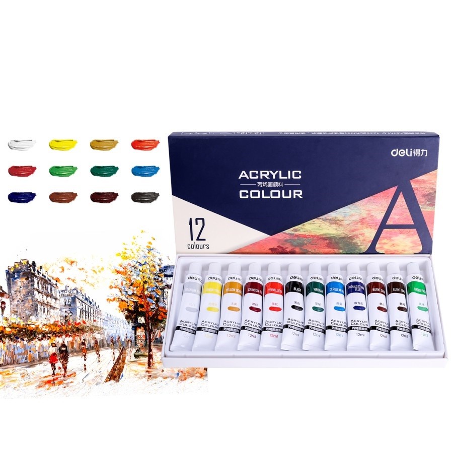 

Deli | Cat Akrilik (Acrylic Paint) Painting Series | 12 Warna | 73856