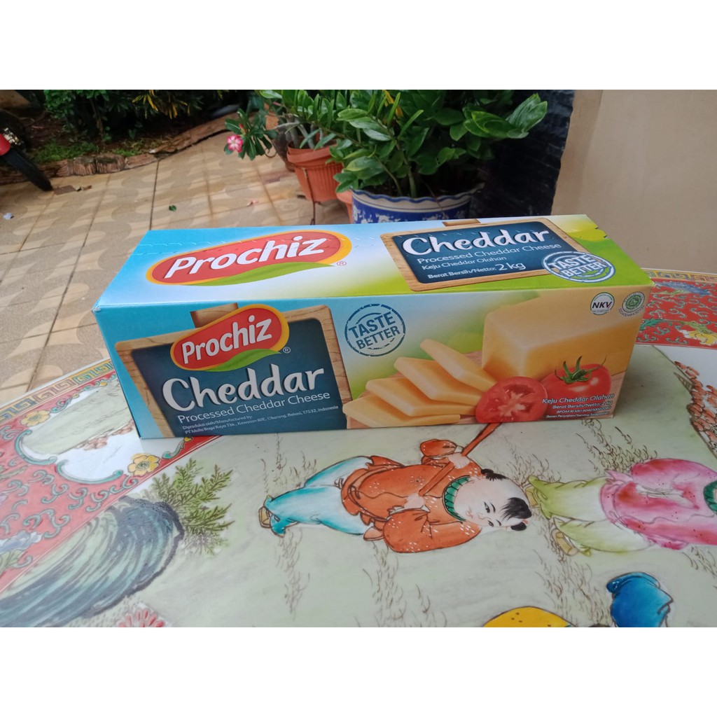 

Cheese Keju Cheddar Prochiz Premium 2 KG Block Cheese