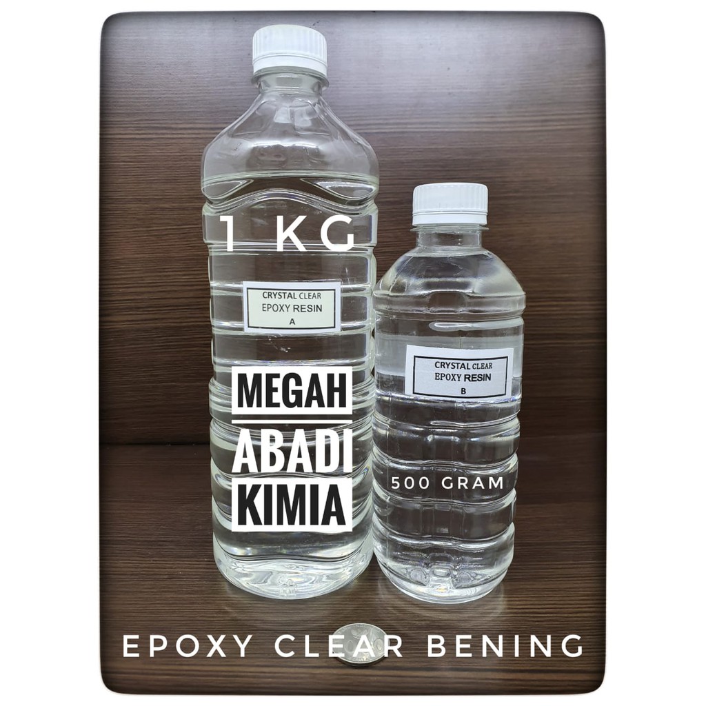 Epoxy Resin Bening Clear 1 KG + Hardener 500 Gram