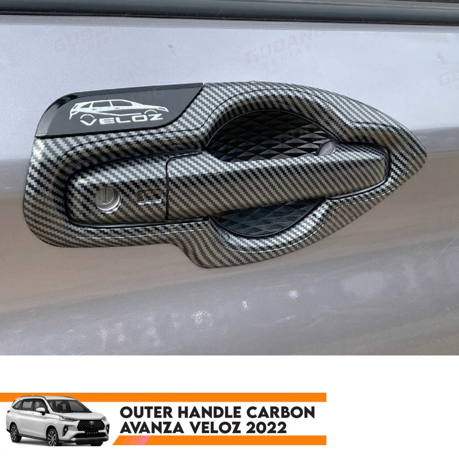 Outer + Cover Handle Avanza Veloz 2022 Carbon