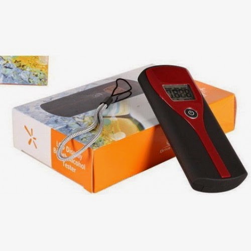Anti Virus Original Alcohol Tester Digital - Ukur kadar alkohol dlm tubuh Breath Analyzer LCD Meter