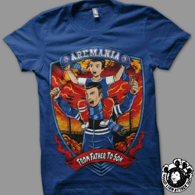 (BISA COD) Kaos From Father To Son | Blue