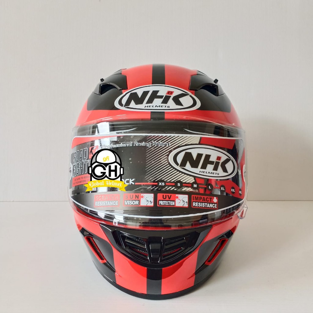 HELM FULLFACE NHK GP1000 NHK GP-1000 MOTIF R75 R -75 RED BLACK GP 1000 ORIGINAL NHK