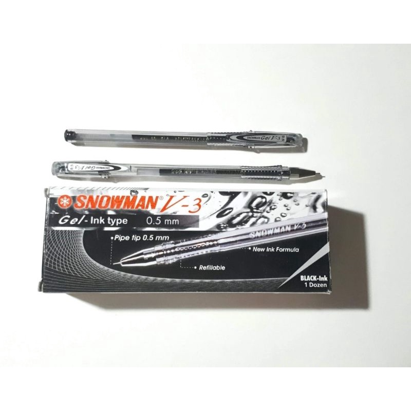 

Snowman Gel Ink Pen V-3 1 lusin