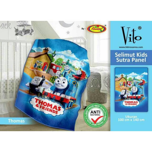 Selimut Anak Karakter Kereta Thomas And Friends Selimut Thomas Selimut Vito Kids Bahan Polyester
