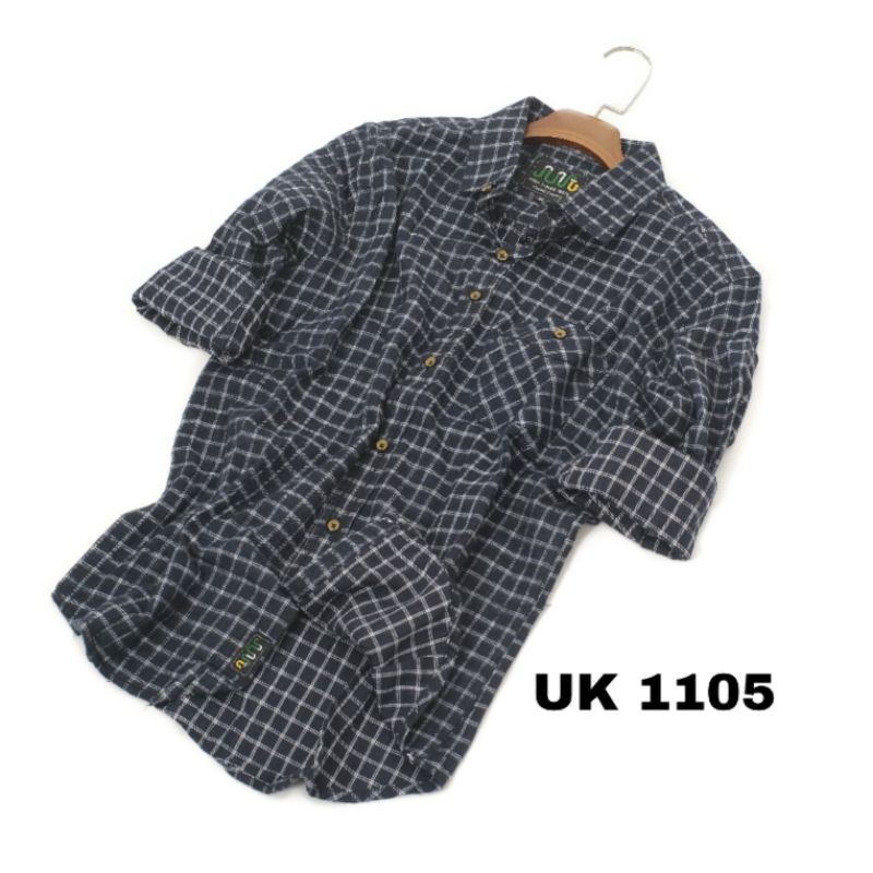 KEMEJA FLANEL PRIA BLACK GREY BEST SELLER