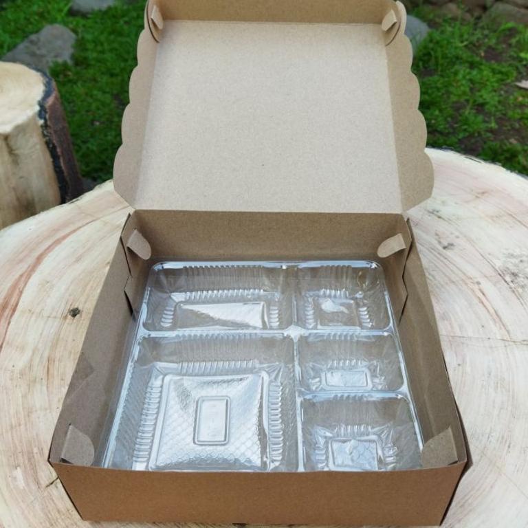 

BIG PROMO Dus Coklat R10K Kraft 20x20 cm / Kotak Nasi R10K / Box Nasi Coklat ♕ 865