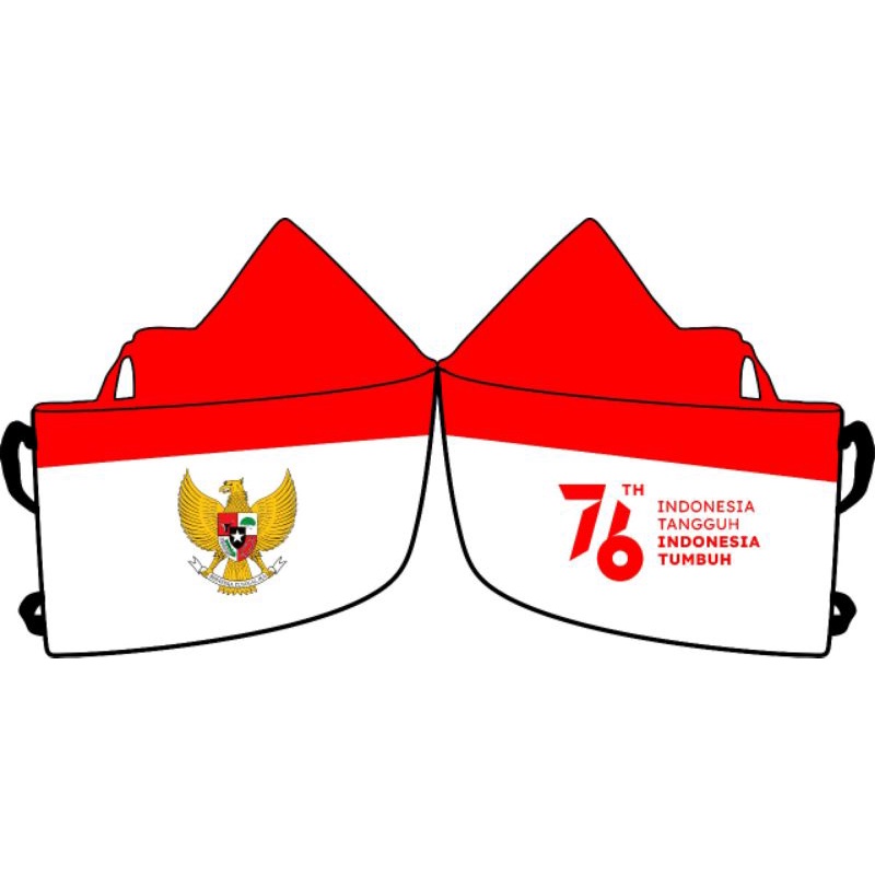 Masker merah putih kemerdekaan RI ke 7