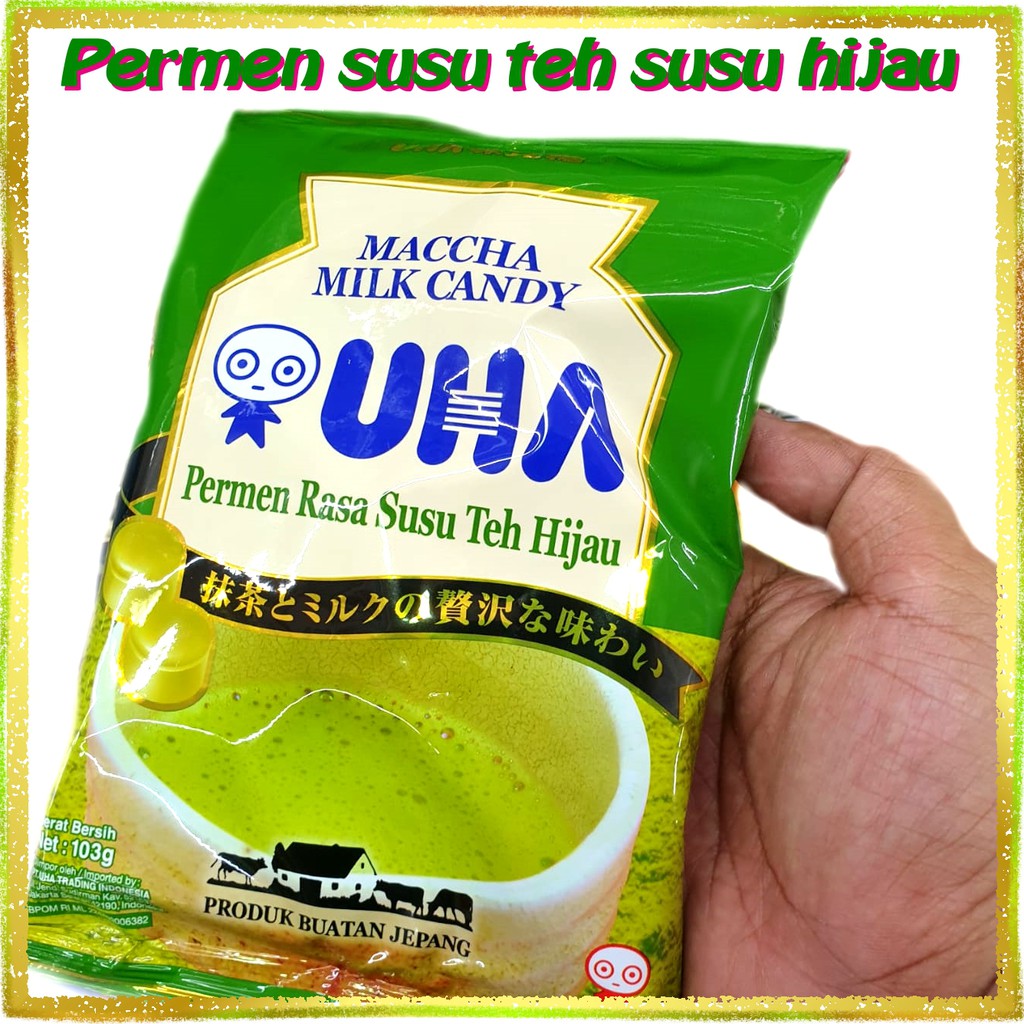 

permen UHA rasa susu teh hijau / original / stroberi permen green tea pemen jepang rasa susu