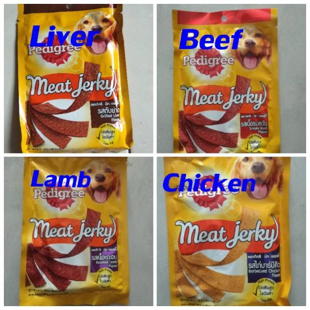 Meat jerky snack anjing 80 gr